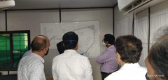 VISIT BY  HON. CEO TO SATIS EAST PROJECT